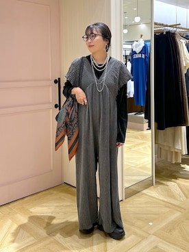 「アイテム（サロペット/オーバーオール）」を使った、おとも.さん（レディース・155cm）の秋コーディネート