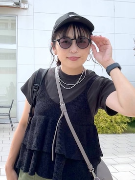 「アイテム（帽子）」を使った、おとも.さん（レディース・155cm・30代）の秋コーディネート