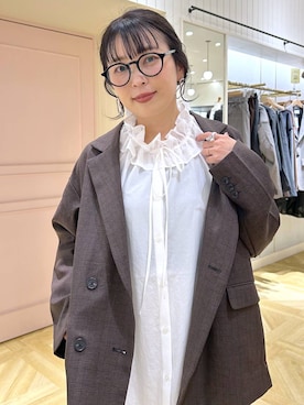 「アイテム（ピアス（両耳用））」を使った、おとも.さん（レディース・155cm・30代）の秋コーディネート