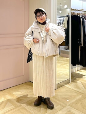 「アイテム（ポロシャツ）」を使った、おとも.さん（レディース・155cm）の秋コーディネート