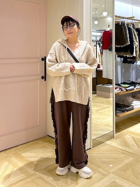 「アイテム（チョーカー）」を使った、おとも.さん（レディース・155cm）の秋コーディネート