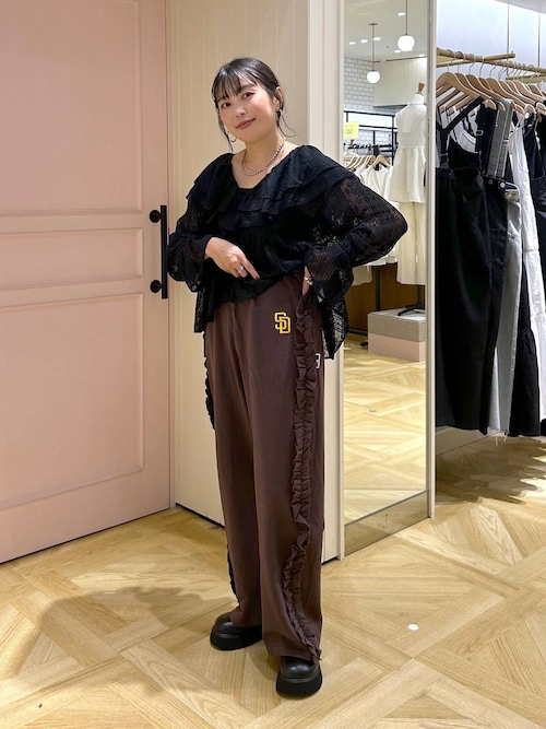 セール】MLBサイドフリルカットパンツ 579430（スウェット