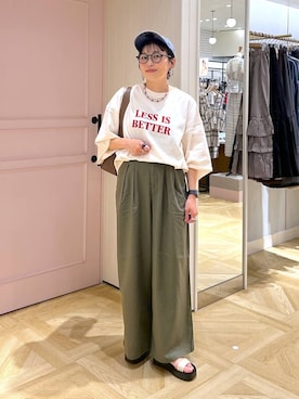 「LOWRYS FARM（ローリーズファーム）のアイテム（帽子）」を使った、おとも.さん（レディース・155cm）の春コーディネート