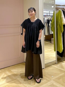 「アイテム（チョーカー）」を使った、おとも.さん（レディース・155cm・30代）の夏コーディネート