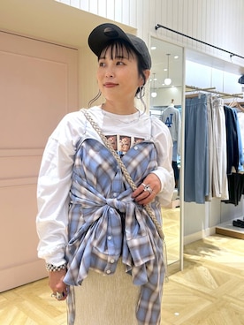 「アイテム（ヘアゴム）」を使った、おとも.さん（レディース・155cm）の秋コーディネート