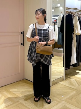 「アイテム（チョーカー）」を使った、おとも.さん（レディース・155cm・30代）の夏コーディネート