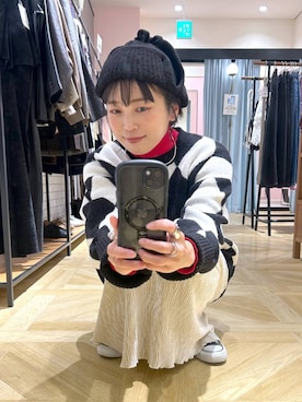 「アイテム（チョーカー）」を使った、おとも.さん（レディース・155cm）の冬コーディネート