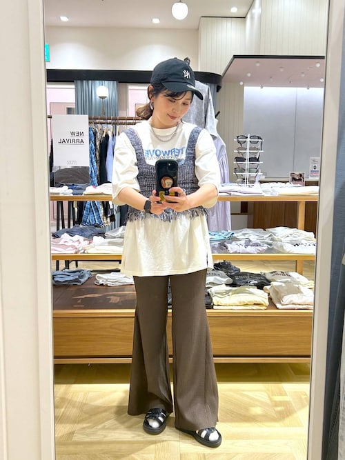 セール】フリンジMIXビスチェ 325495（ベスト）｜LOWRYS FARM