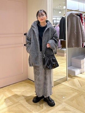 「アイテム（チョーカー）」を使った、おとも.さん（レディース・155cm）の冬コーディネート