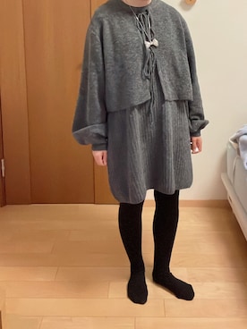 「moment+（モーメントプラス）のアイテム（ニット/セーター）」を使った、kana7029jpさん（レディース・148cm）の春コーディネート