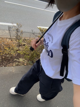 「アイテム（バックパック/リュック）」を使った、ゆゆさん（レディース・152cm）の秋コーディネート