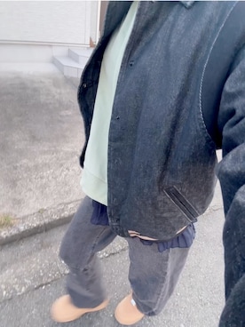 「GAP（ギャップ）のアイテム（デニムジャケット）」を使った、ゆゆさん（レディース・152cm）の秋コーディネート