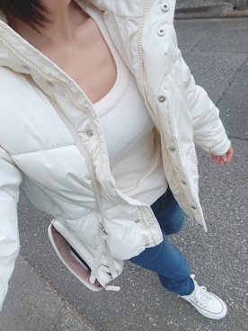 「GAP（ギャップ）のアイテム」を使った、ゆゆさん（レディース・152cm）の秋コーディネート