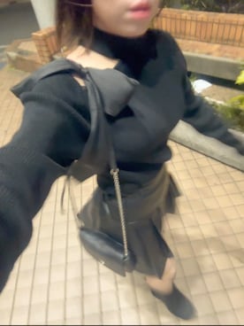「INGNI（イング）のアイテム（トップス、ブラック系）」を使った、ゆゆさん（レディース・152cm）の春コーディネート