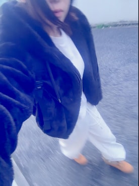 「ZARA（ザラ）のアイテム（ジャケット/アウター、ブラック系）」を使った、ゆゆさん（レディース・152cm）の春コーディネート