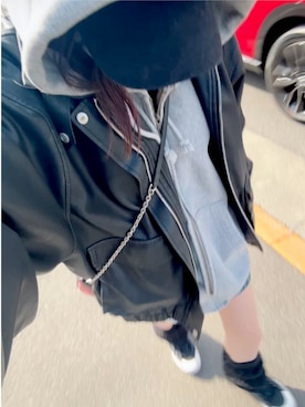 「NICE CLAUP（ナイスクラップ）のアイテム」を使った、ゆゆさん（レディース・152cm）の冬コーディネート