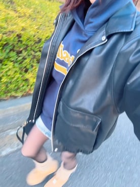 「NICE CLAUP（ナイスクラップ）のアイテム」を使った、ゆゆさん（レディース・152cm）の冬コーディネート