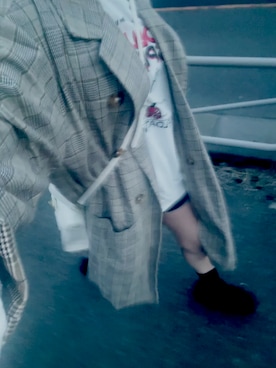 「WEGO（ウィゴー）のアイテム（Tシャツ/カットソー、ホワイト系）」を使った、ゆゆさん（レディース・152cm）の春コーディネート