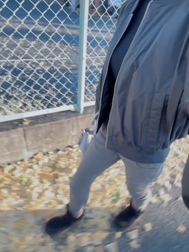 「アイテム（MA-1）」を使った、ゆゆさん（レディース・152cm）の冬コーディネート