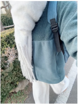 「UNIQLO（ユニクロ）のアイテム（トップス、グリーン系）」を使った、ゆゆさん（レディース・152cm）の冬コーディネート