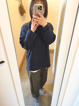 「antiqua（アンティカ）のアイテム（その他パンツ）」を使った、mimo18さん（レディース・155cm）の春コーディネート