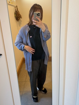 「antiqua（アンティカ）のアイテム（その他パンツ）」を使った、mimo18さん（レディース・155cm）の夏コーディネート
