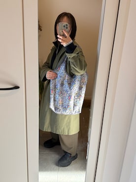 「アイテム（トレンチコート）」を使った、mimo18さん（レディース・155cm）の秋コーディネート