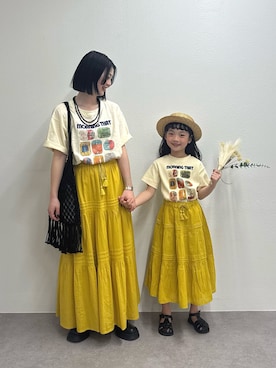 「親子でおそろい」｜くるみさん（レディース・158cm）の春コーディネート