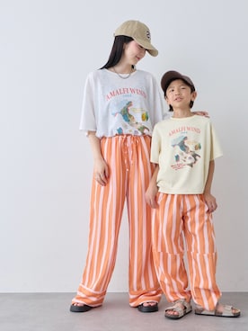 「CIAOPANIC TYPY（チャオパニックティピー）のアイテム（帽子）」を使った、くるみさん（レディース・158cm）の夏コーディネート