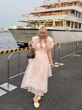 「アイテム（ワンピース）」を使った、まゆかさん（レディース・158cm）の夏コーディネート