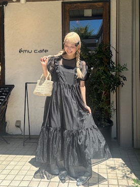 「大人カジュアルコーデ」｜「アイテム（パンツ）」を使った、まゆかさん（レディース・158cm）の夏コーディネート
