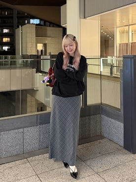 「CHARLES & KEITH（チャールズ & キース）のアイテム（パンプス）」を使った、まゆかさん（レディース・158cm）の秋コーディネート