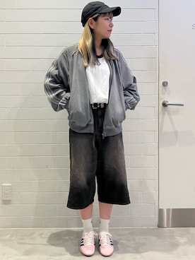 「アイテム（ソックス/靴下）」を使った、MMさん（レディース・165cm）の夏コーディネート