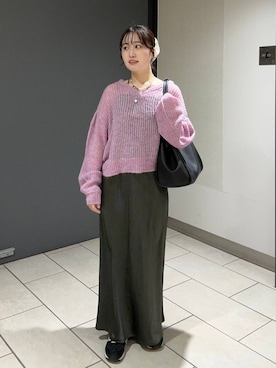 「アイテム（シュシュ）」を使った、maiさん（レディース・155cm・20代）の秋コーディネート