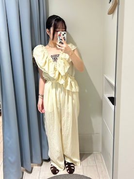 「アイテム（オールインワン・サロペット）」を使った、maiさん（レディース・155cm・20代）の夏コーディネート