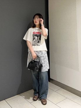 「アイテム（スニーカー、その他）」を使った、maiさん（レディース・155cm）の春コーディネート