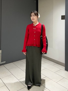 「アイテム（シュシュ）」を使った、maiさん（レディース・155cm・20代）の秋コーディネート