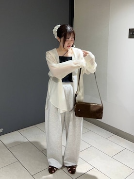 「LOWRYS FARM（ローリーズファーム）のスタイルＵＰアシメショートキャミソール　 288807（キャミソール）」を使った、maiさん（レディース・155cm・20代）の夏コーディネート