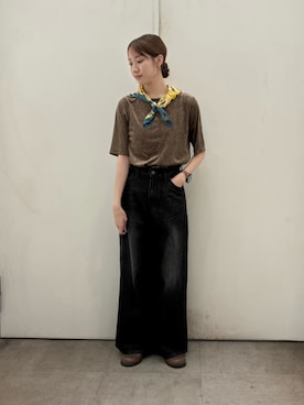 「URBAN RESEARCH」｜「アイテム（スリッポン）」を使った、noaさん（レディース・156cm）の秋コーディネート