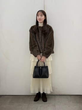 「SENSEOFPLACE」｜「アイテム（ブルゾン）」を使った、noaさん（レディース・156cm）の秋コーディネート