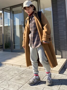 「cepo（セポ）のアイテム（その他アウター）」を使った、azumiさん（レディース・155cm）の冬コーディネート