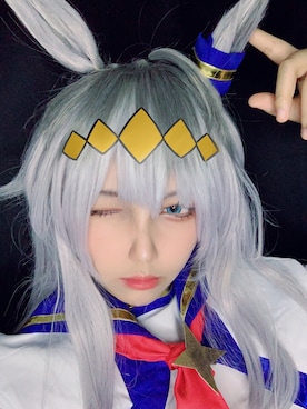 「アイテム（ウィッグ、シルバー系）」を使った、Double_Cheese_Hさん（レディース・162cm）の秋コーディネート