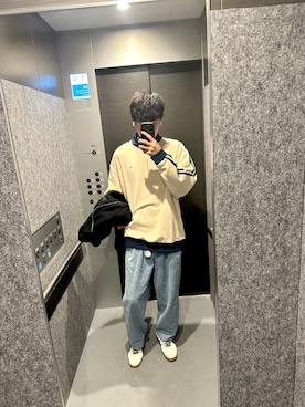 「ADAMASTE（アダマスト）のアイテム」を使った、カイさん（メンズ・174cm）の秋コーディネート