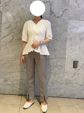 「pink adobe（ピンクアドベ）のアイテム」を使った、kanamichiさん（レディース・162cm）の夏コーディネート