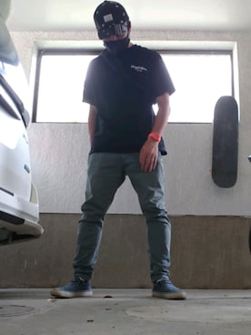 「Ruben（ルーベン）のアイテム（キャップ）」を使った、haruさん（メンズ・172cm）の夏コーディネート