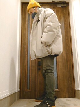 「モンスターパーカー」｜「アイテム（その他アウター）」を使った、haruさん（メンズ・172cm）の冬コーディネート