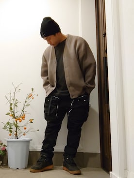 「BLACKTAILOR（ブラックテイラー）のアイテム」を使った、haruさん（メンズ・172cm）の冬コーディネート