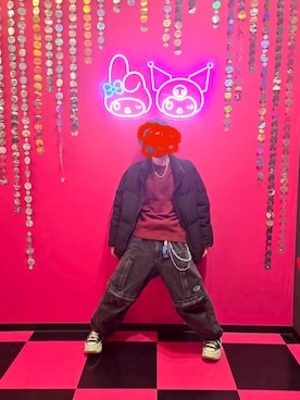 「アイテム（ダウンジャケット/コート）」を使った、ゆせさん（メンズ・166cm）の冬コーディネート