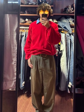 「アイテム（スウェット）」を使った、あさん（メンズ・180cm）の秋コーディネート