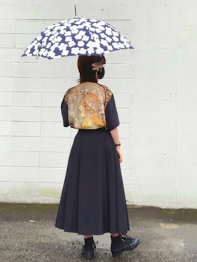 「CONVERSE（コンバース）のCONVERSE ALL STAR 100 CB CHUNK HI / コンバース オールスター 100 CB チャンク HI（スニーカー）」を使った、ぱん🐼さん（レディース・153cm）の夏コーディネート